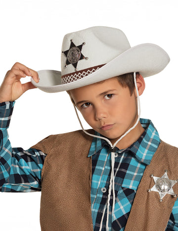 Dječji bijeli šerif šešir