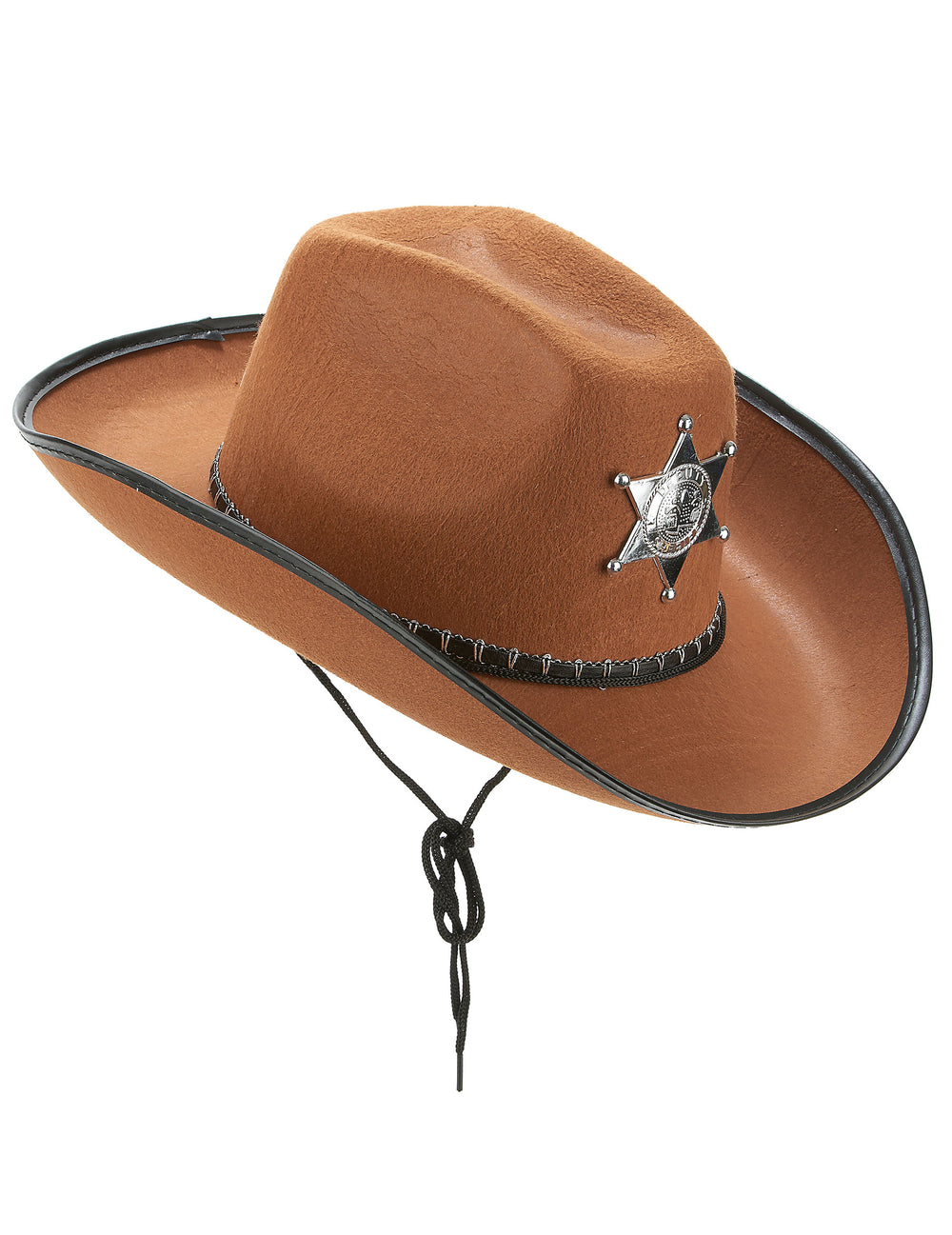 Vue de profil du chapeau de shérif pour adulte