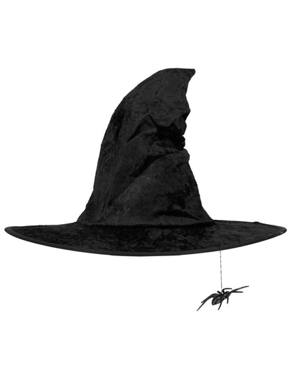 Crni šešir vještica s Halloween Woman Spider