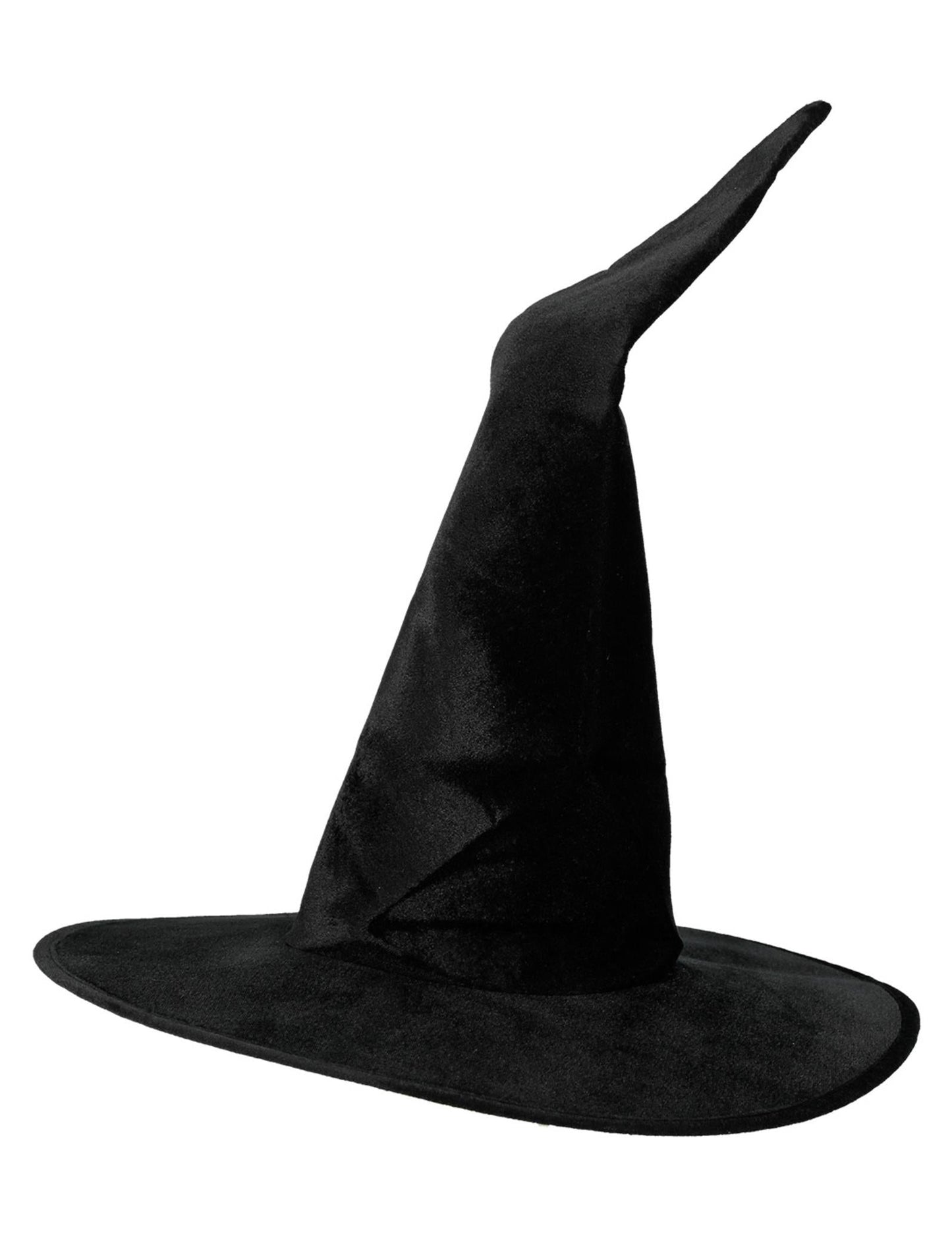 Crna vještica šešir Velvet Woman Halloween