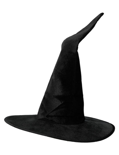 Crna vještica šešir Velvet Woman Halloween