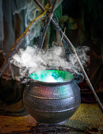 Witch's Catdron s maglom 45 cm