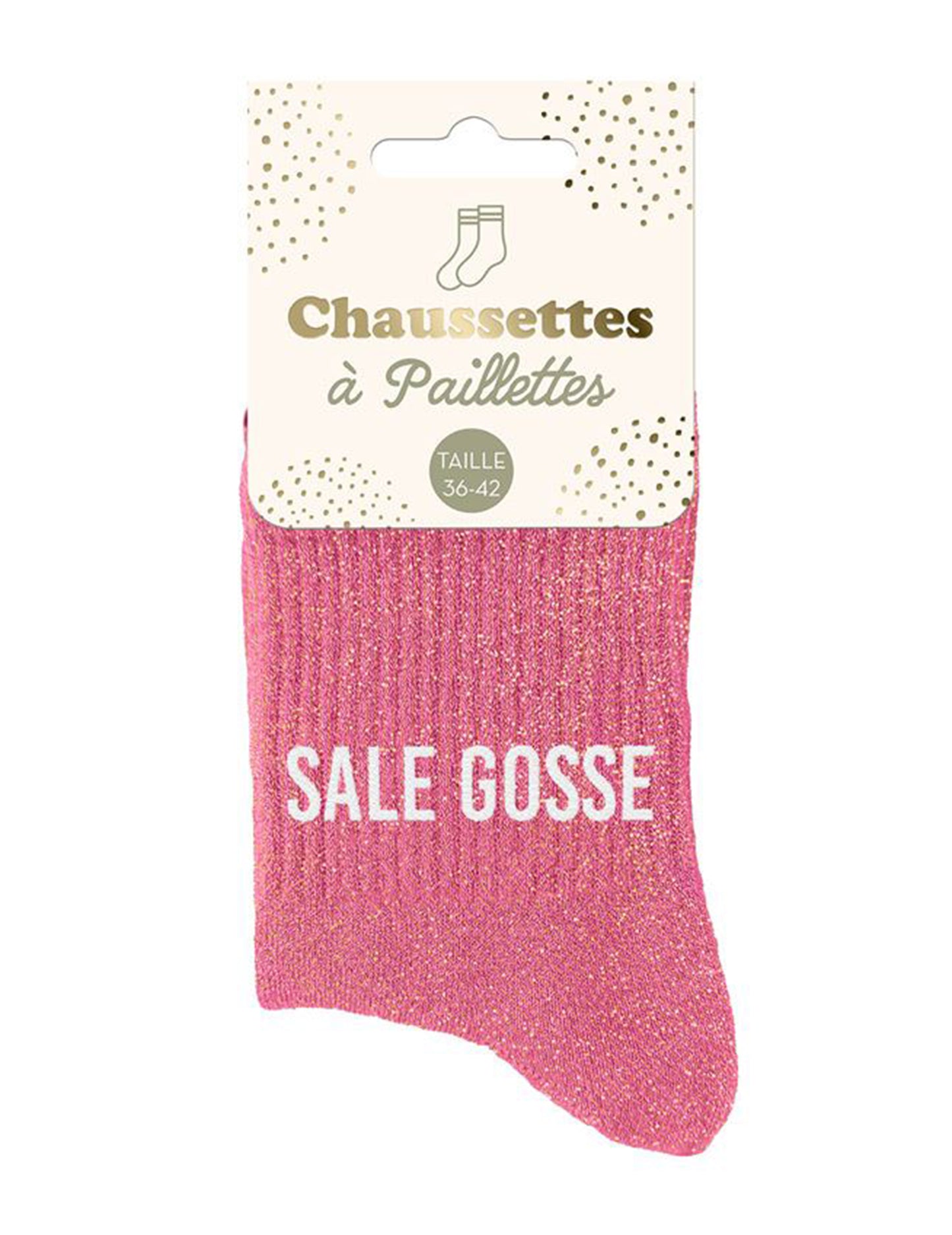Chaussettes à paillettes Sale gosse femme