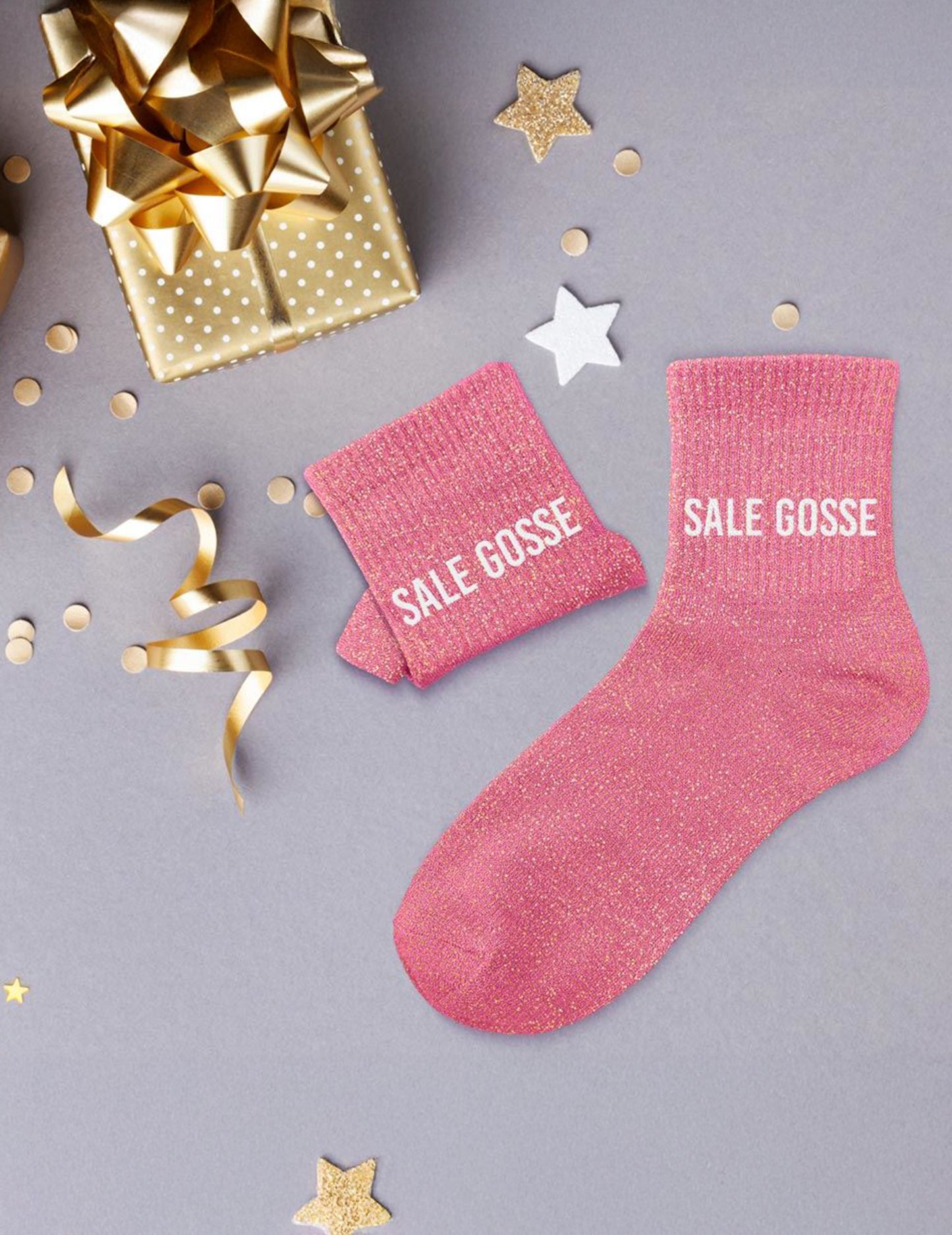 Chaussettes à paillettes Sale gosse femme
