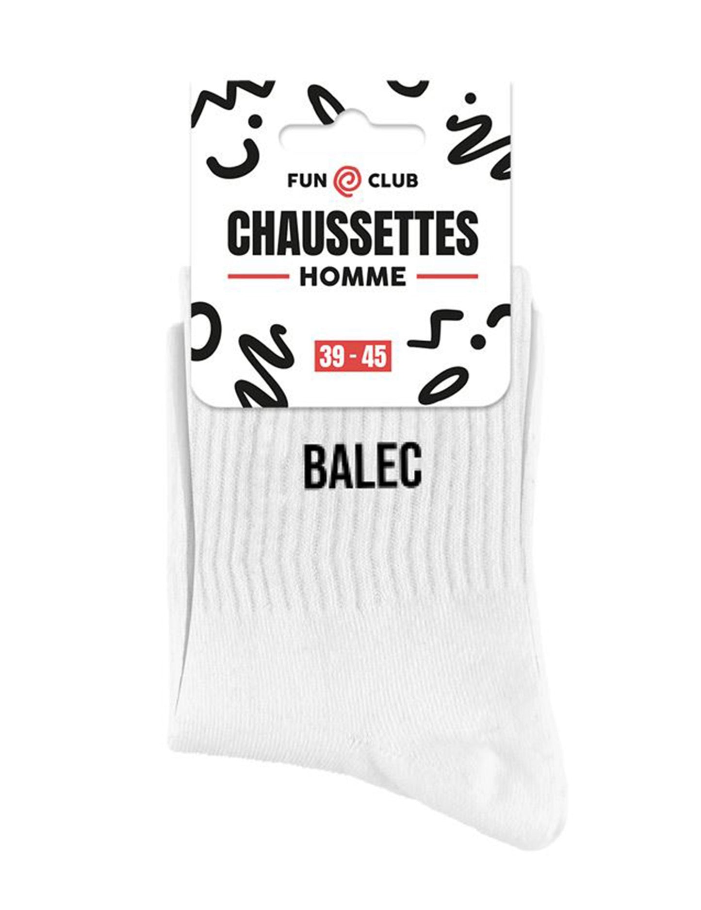 Balec muške bijele čarape