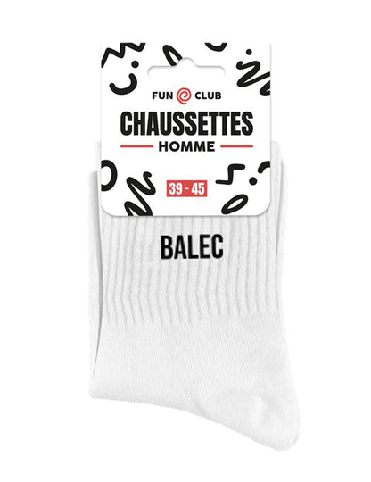 Balec muške bijele čarape