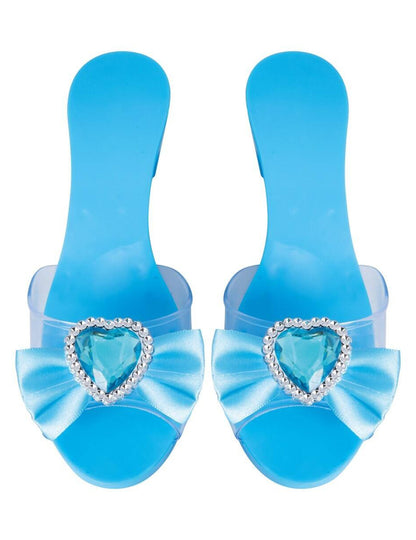 Vue de dessus des chaussures de princesse pour enfant