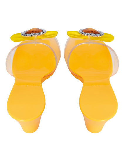 Chaussures de princesse jaunes enfant