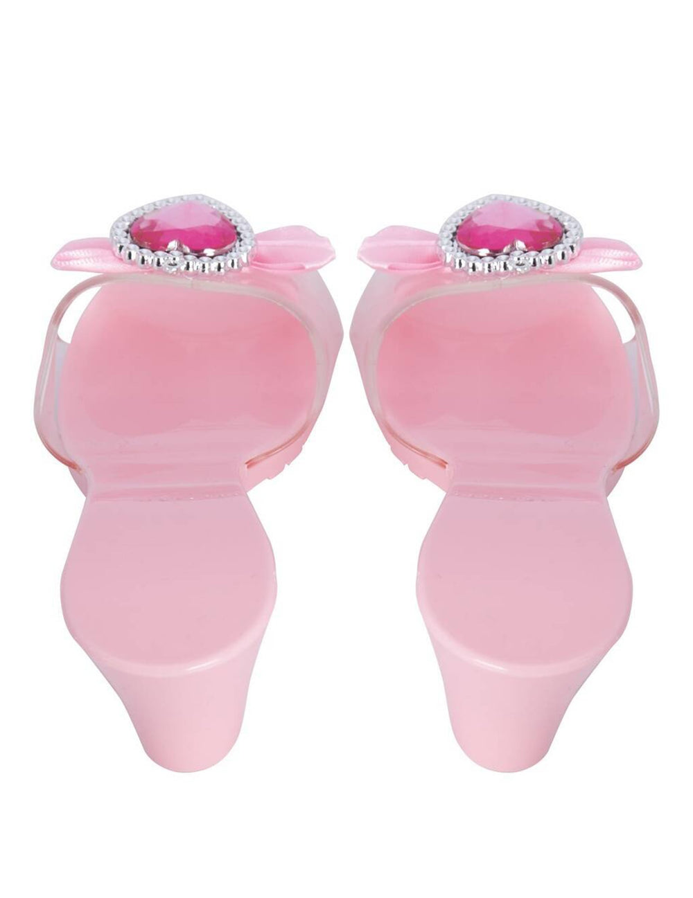 Vue arrière des chaussures de princesse pour enfant