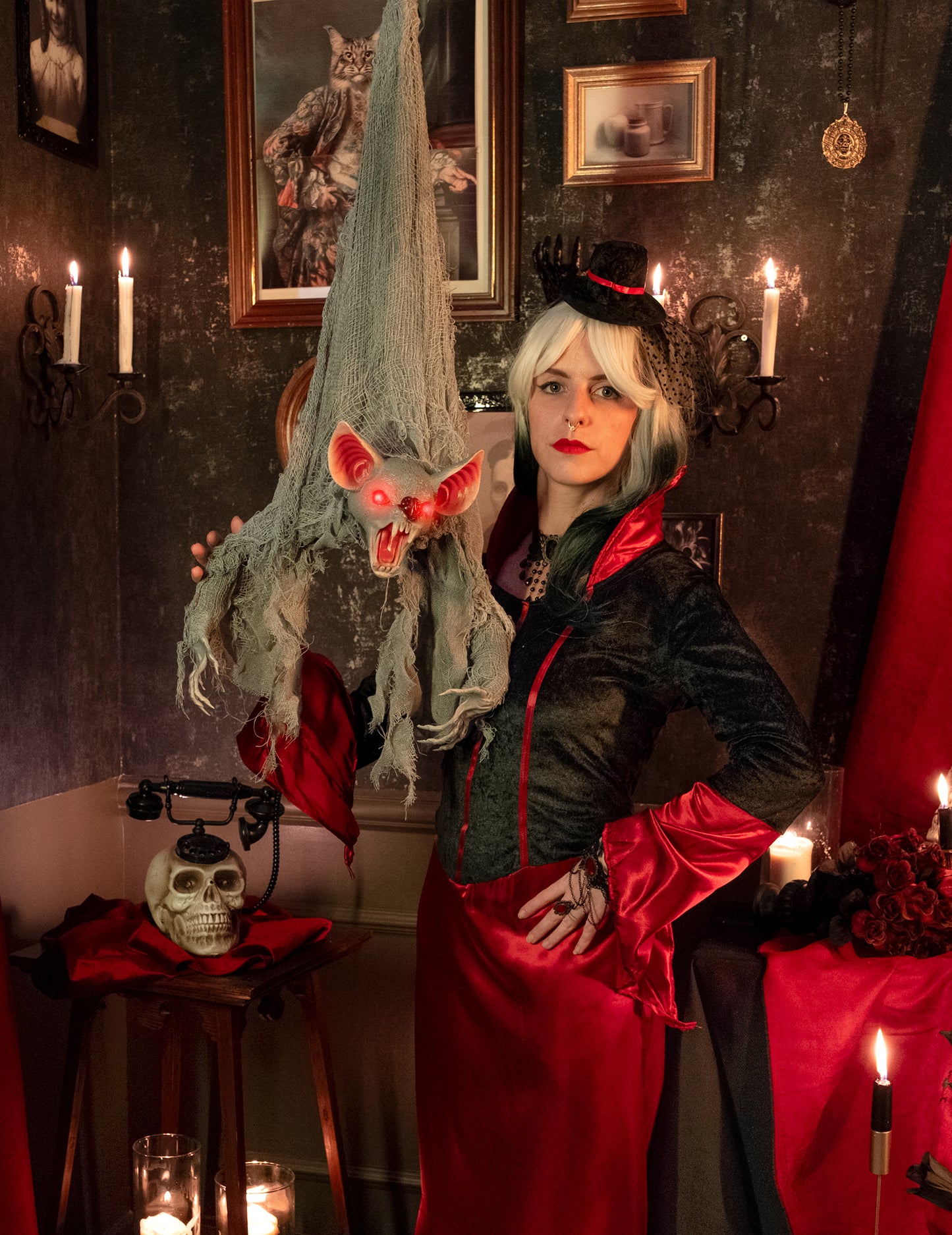 Viseći animirani šišmiš 100 cm