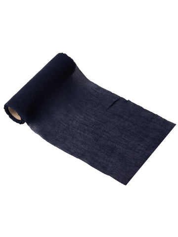 Nadstolnjak od tamnoplavog muslina 14 cm 5m x šik za vjenčanje