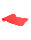 Chemin de table rayures brillantes velours rouge et or 28 cm x 3 m
