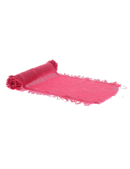 Stolni put od tkanine ružičaste boje 30 cm x 3 m
