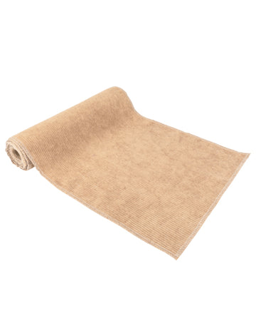 Bež korduroj nadstolnjak za stol 28 cm x 3 m za vjenčanje