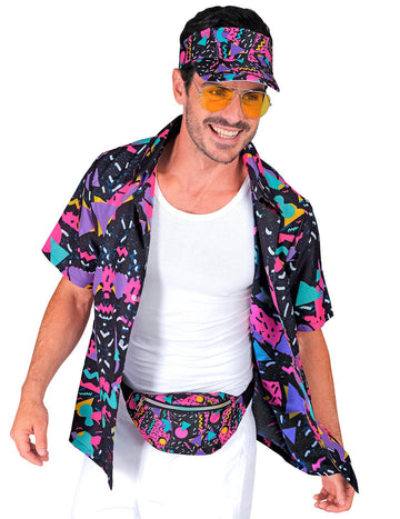 Odrasli crna košulja uzorka 90 -ih