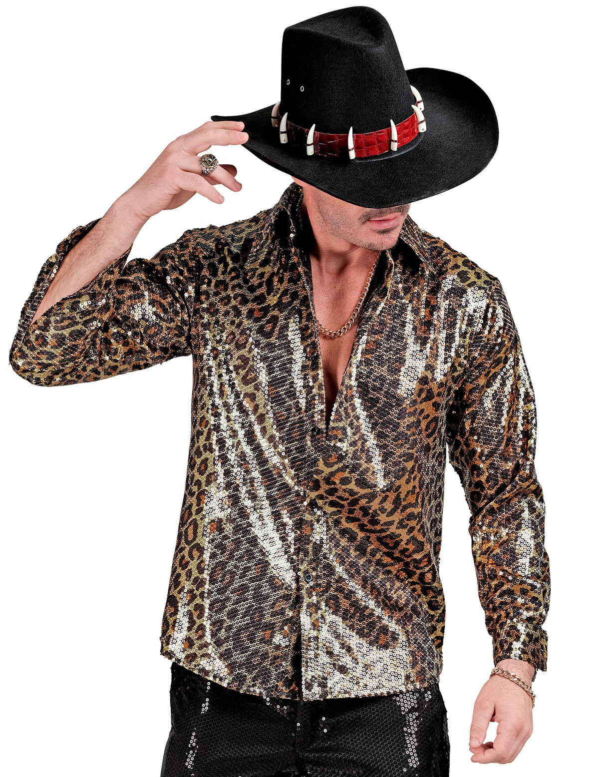 Muška košulja s leopardom