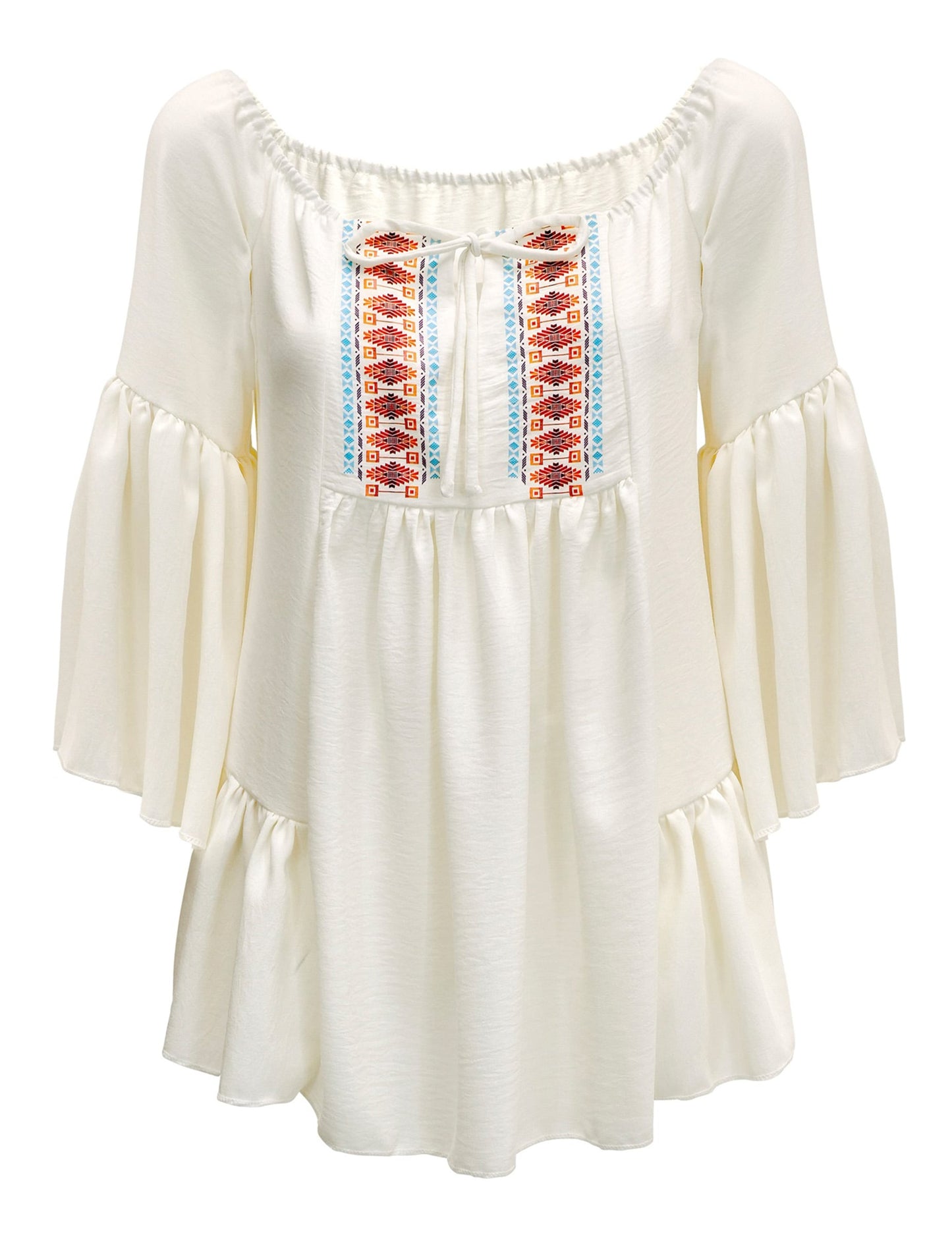 Chemise années 60 hippie femme