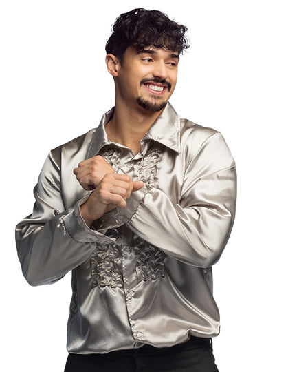 Muška srebrna disko majica