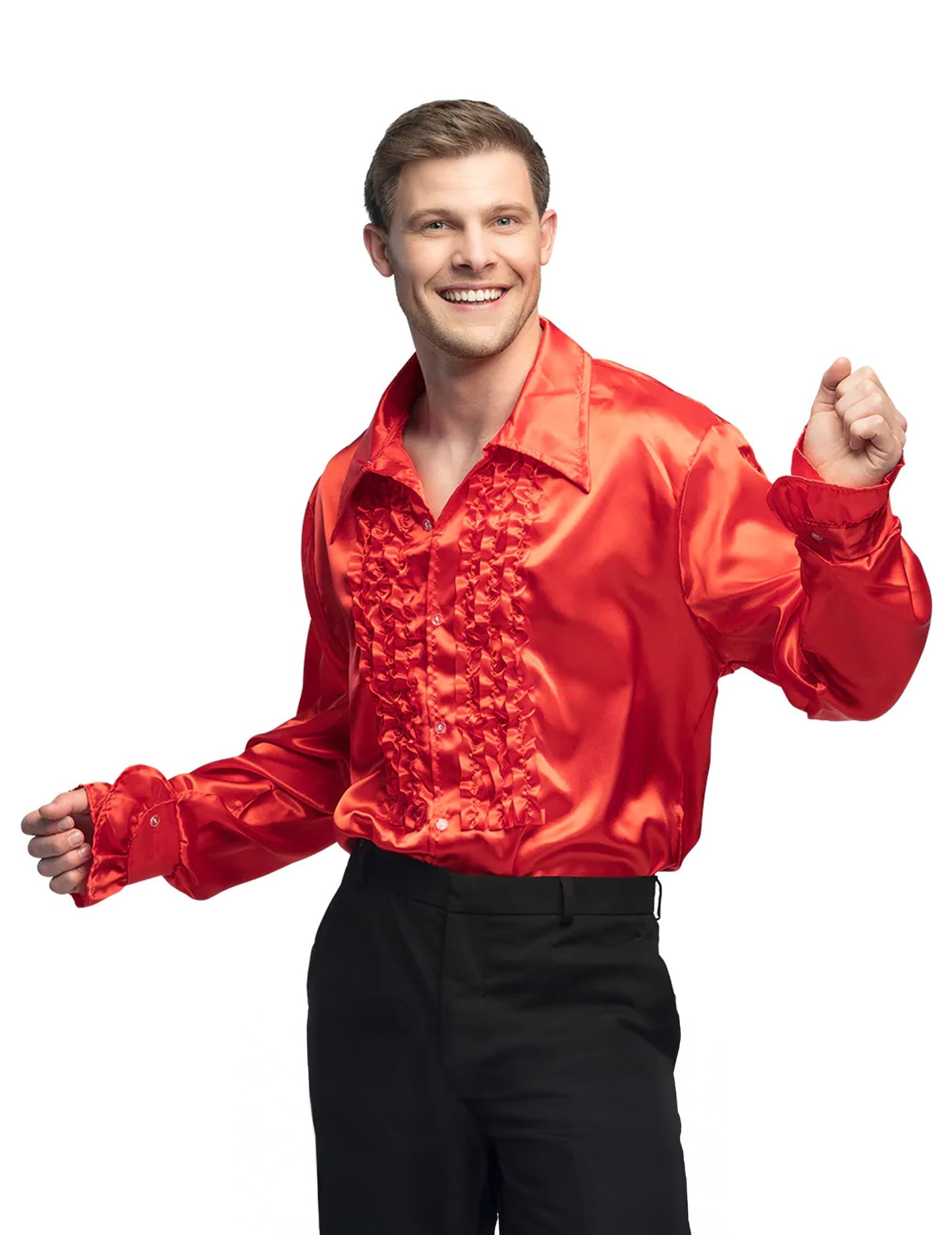 Crvena disko majica čovjek