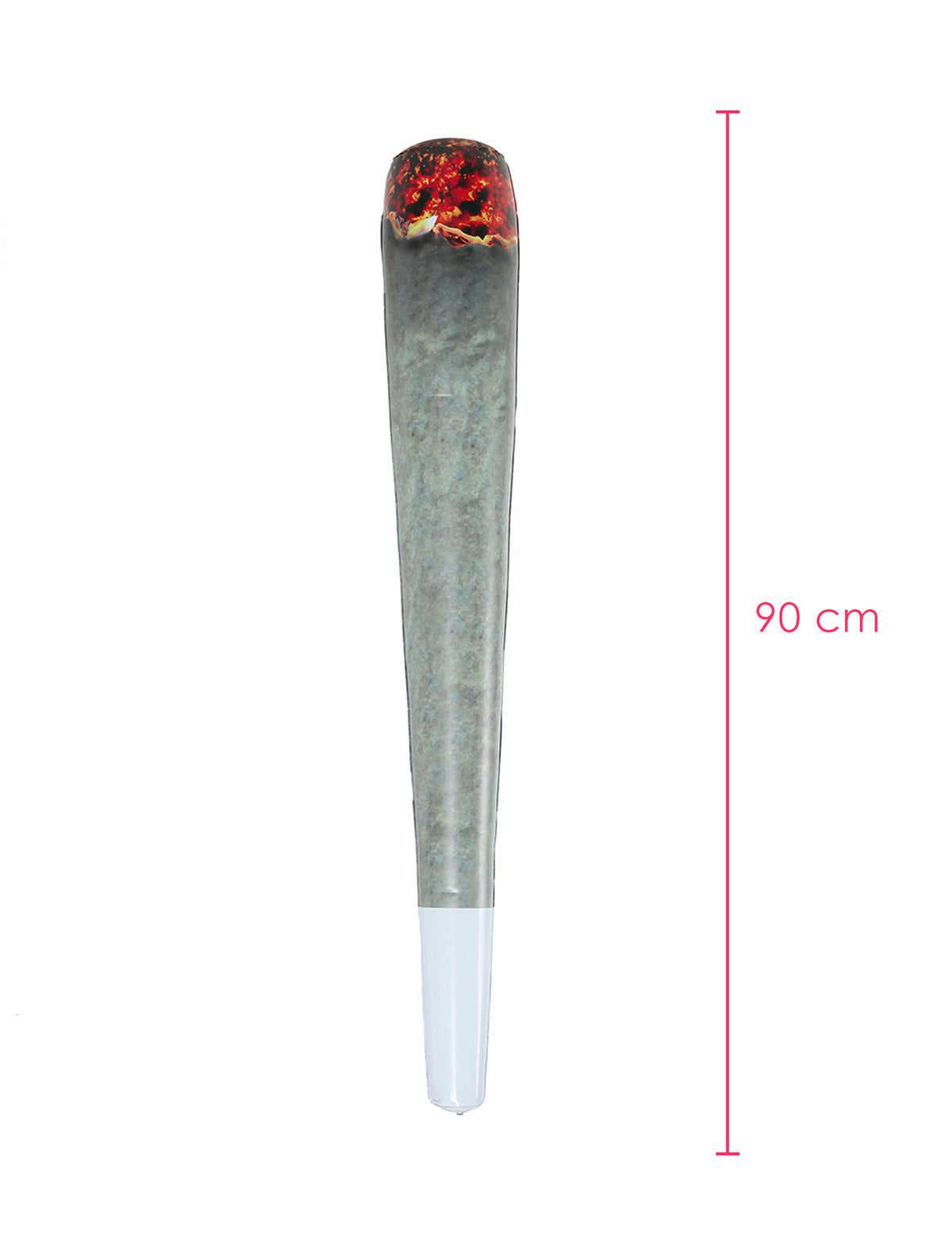 Mesure de la longueur de la cigarette géante gonflable Rasta