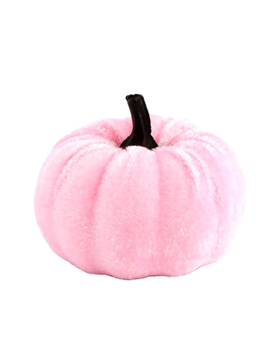 Dekorativna bundeva Summerween s baršunastim efektom, pastelno ružičasta 7 x H 4 do 7 cm