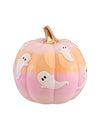 Dekorativna bundeva Summerween od smole u gradijentnim bojama s duhovima 14,5 x 14,5 x 14,8 cm