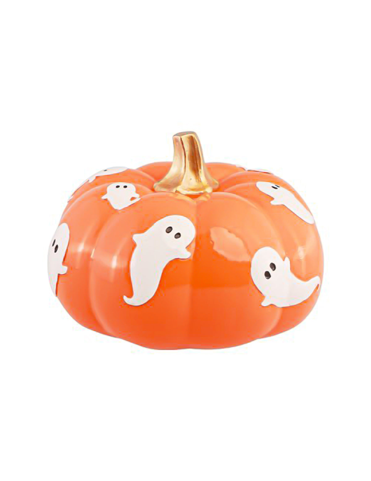 Dekorativna bundeva Summerween od narančaste smole s duhovima 15,5 x 15,5 x 11 cm