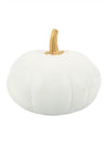 Citrouille en plastique Halloween pour décoration blanche et or