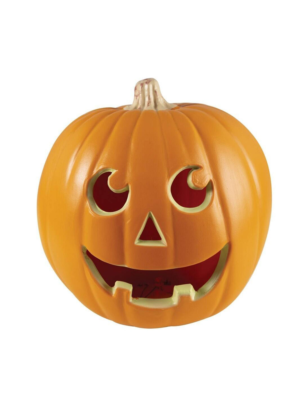Vue de face de la citrouille lumineuse Halloween