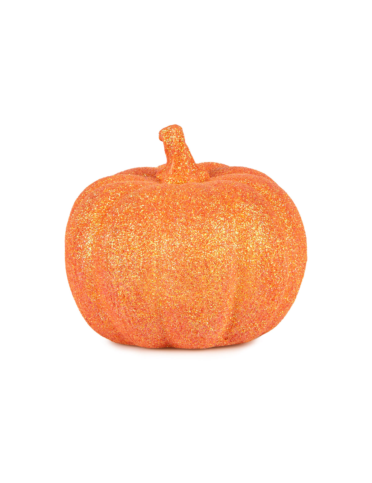 Citrouille orange à paillettes pour décoration d'Halloween orange
