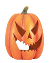 Citrouille terrifiante pour décoration d'Halloween orange avec visage sculpté