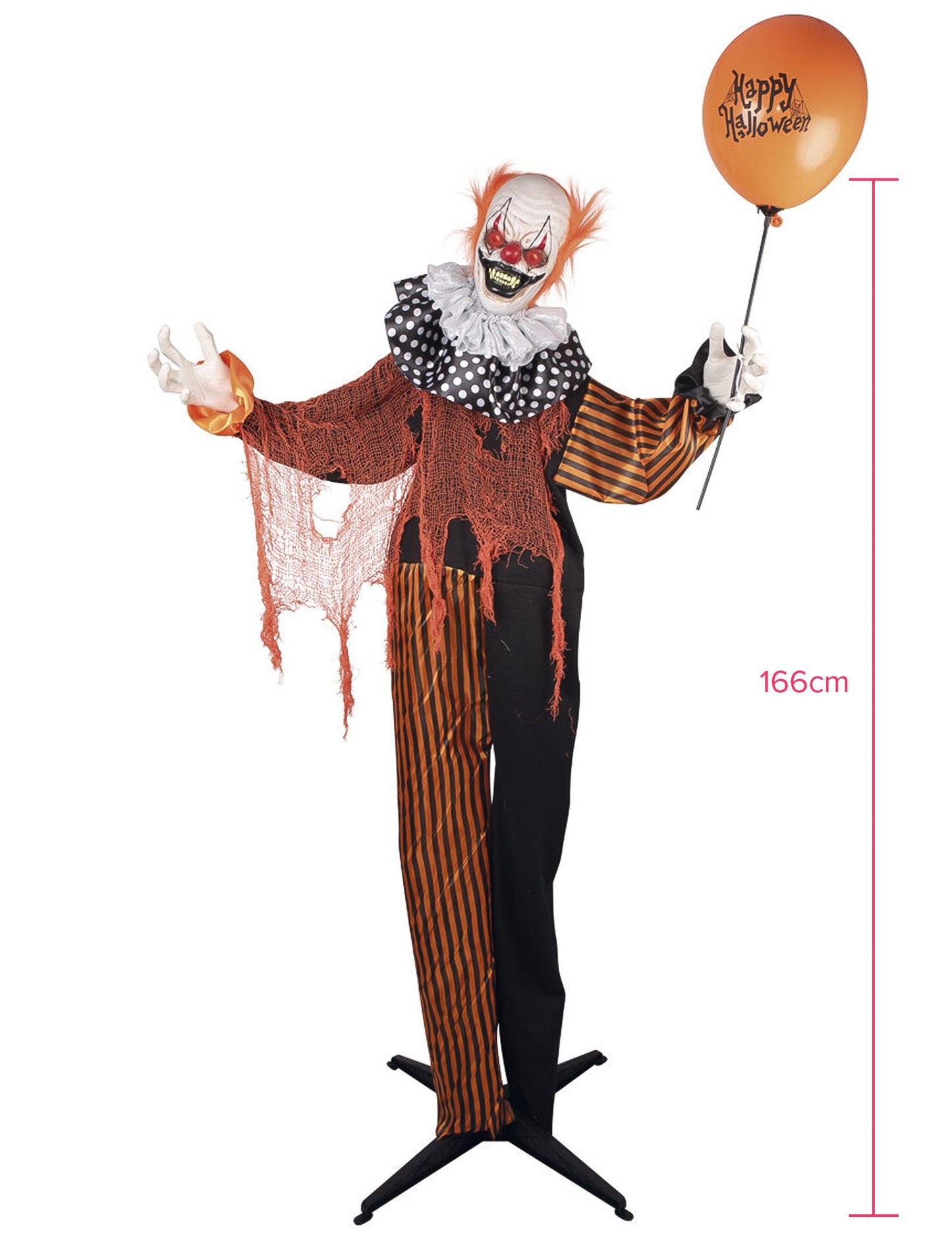 Animirani zli klaun pješice - 166 cm