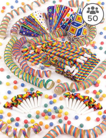 Raznobojna kutija za zabave za 50 osoba