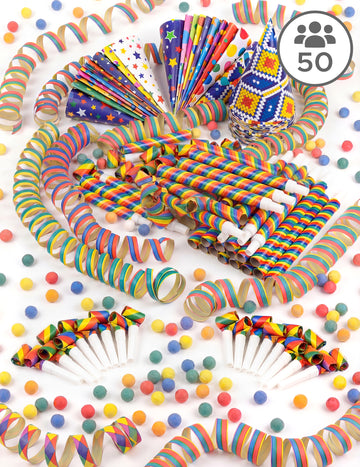 Raznobojna kutija za zabave za 50 osoba