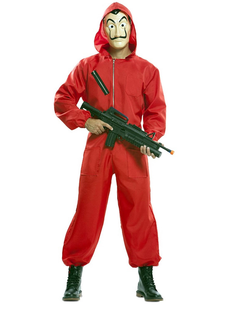 Kutija s kostimom i luksuznom maskom La Casa de Papel za odrasle crvena