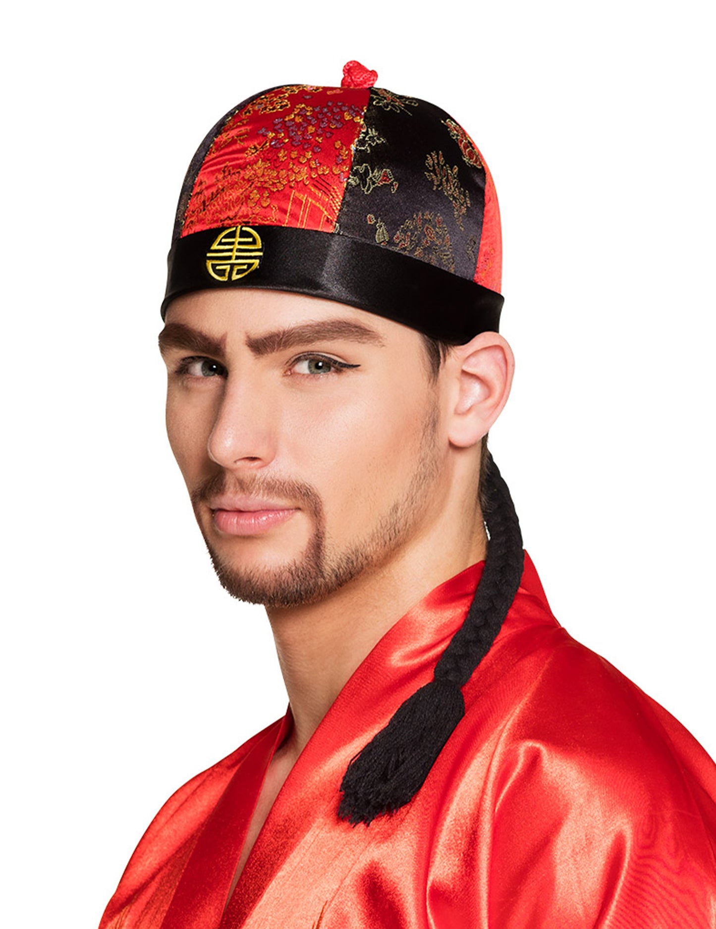 Kineska kap s pletenicama za odrasle