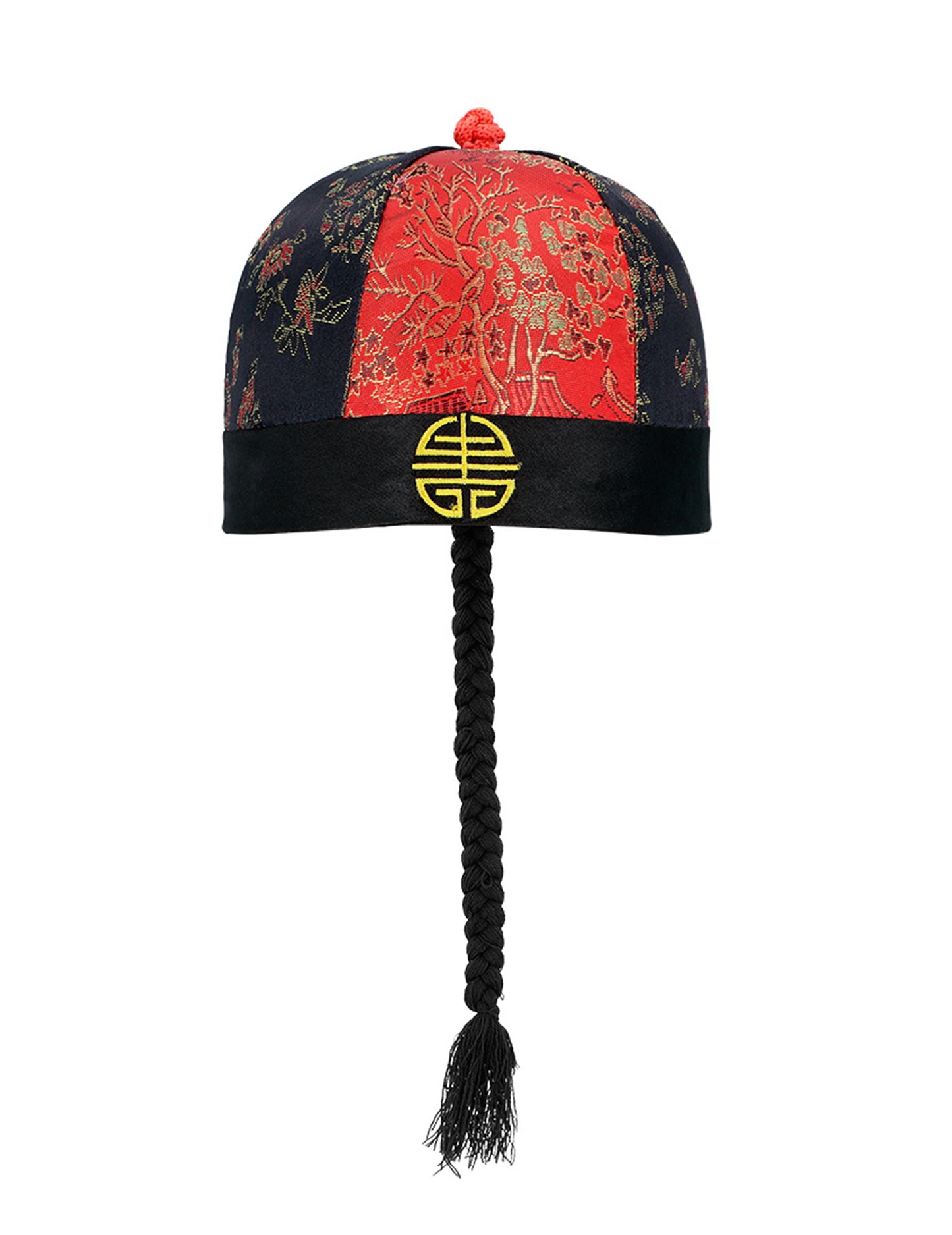 Kineska kap s pletenicama za odrasle