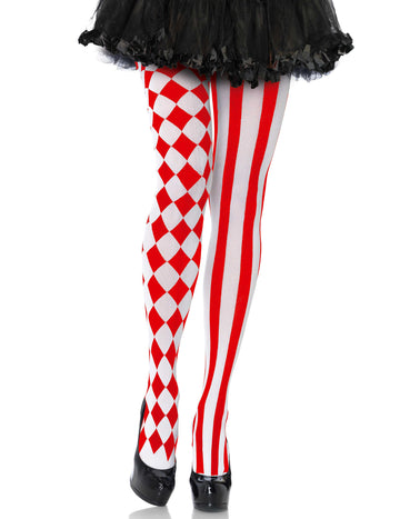 Ženske crvene Harlequin tajice
