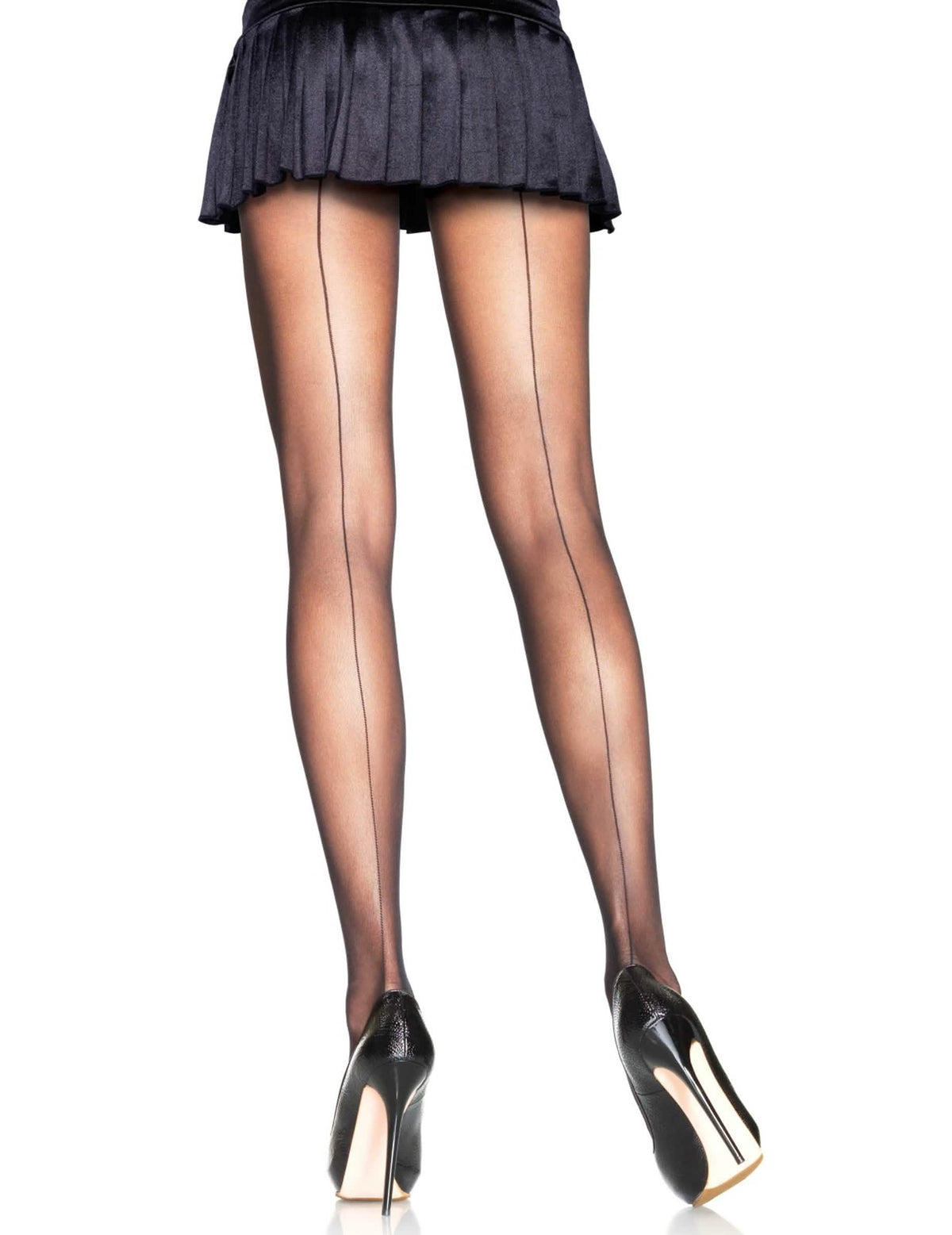 Collants couture pour femme noirs