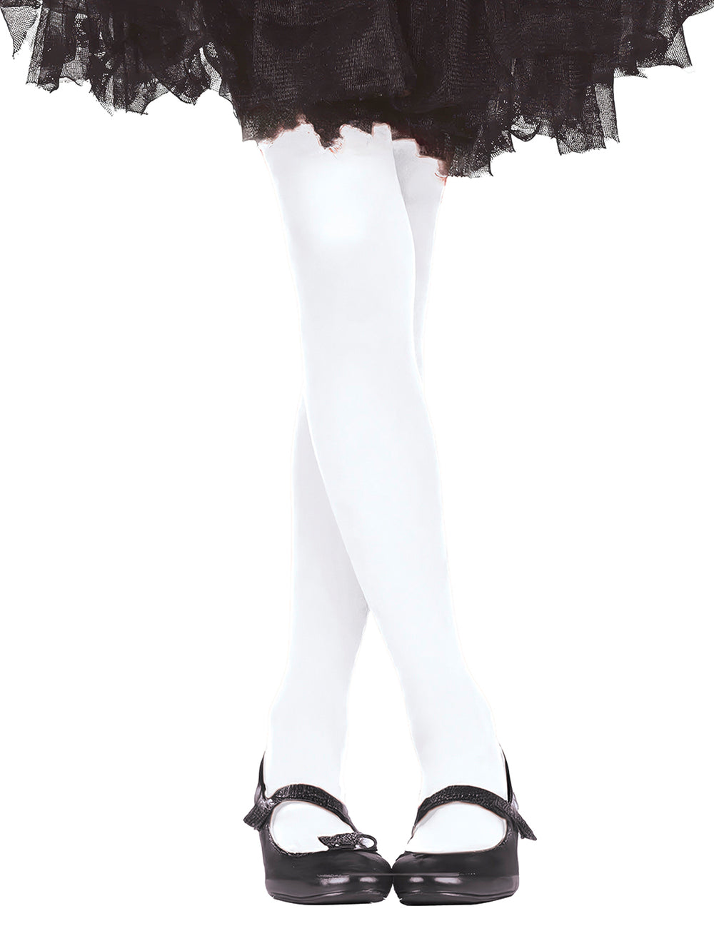 Collants opaques pour enfant blancs