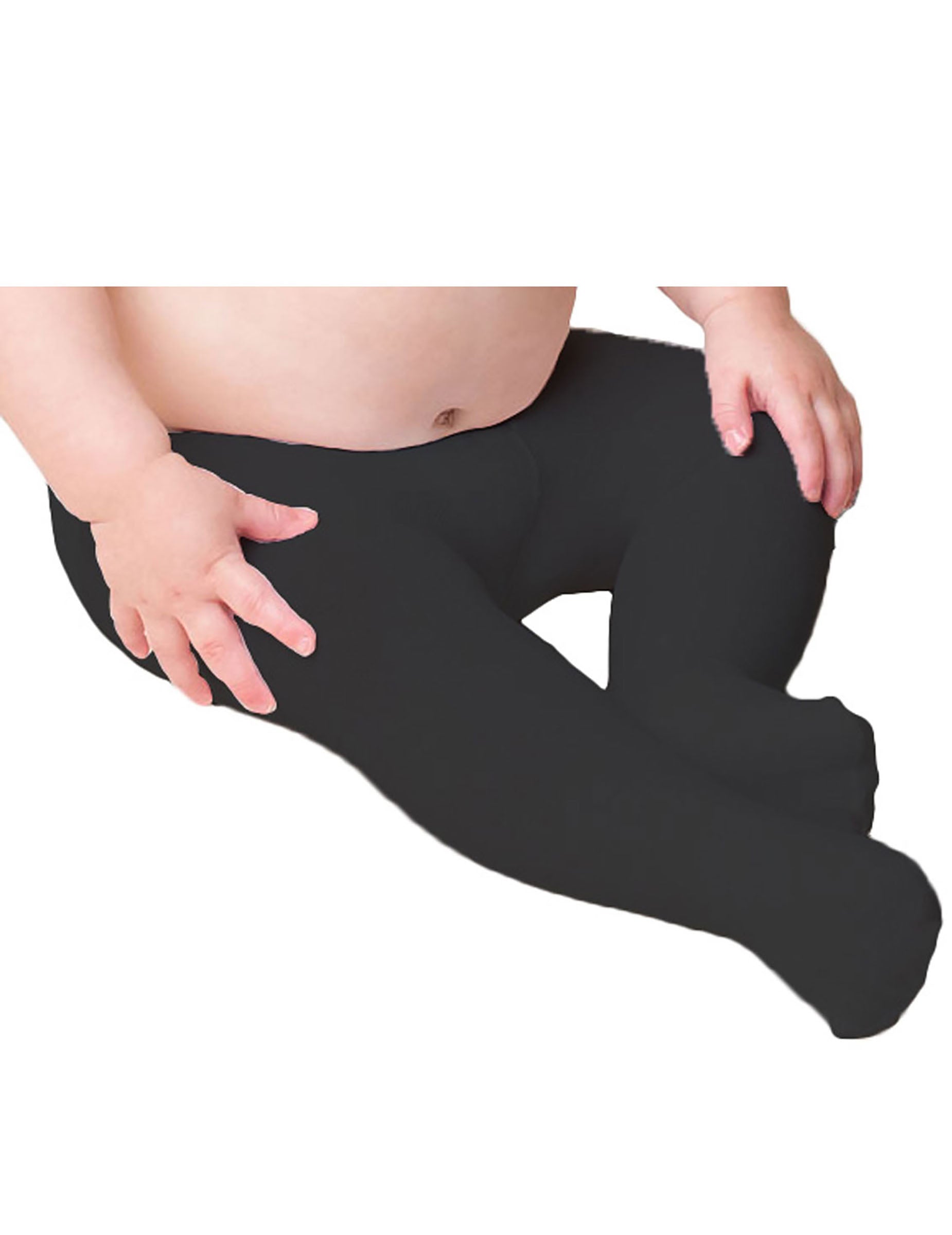 Collants opaques pour bébé noirs
