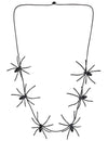 Collier araignées Halloween pour adulte noir
