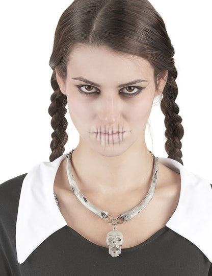 Ogrlica za lubanje za odrasle vještica