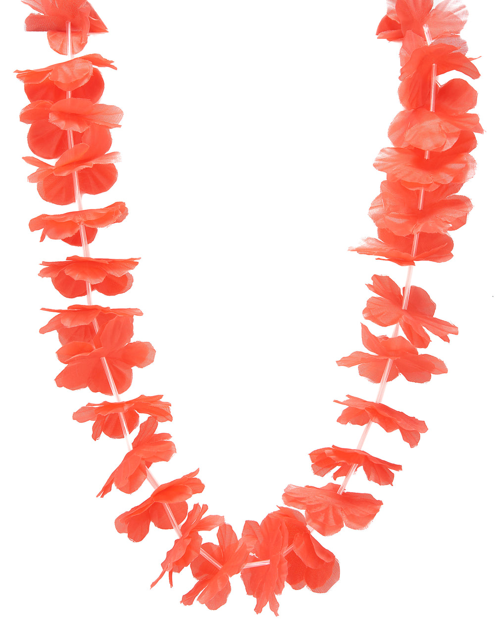 Collier hawaï pour adulte rouge