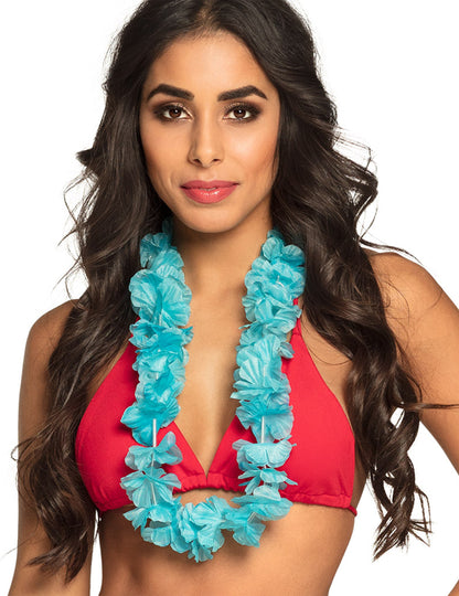 Havajski ovratnik tirkizna žena