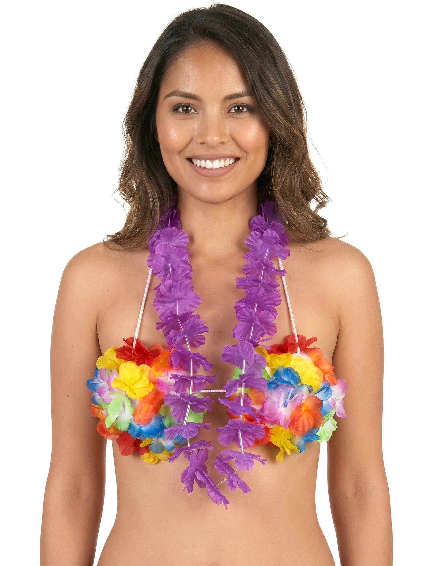 Collier Hawaï violet
