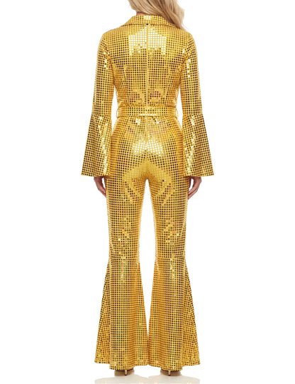 Ženski disco kostim žute boje visoke kvalitete 