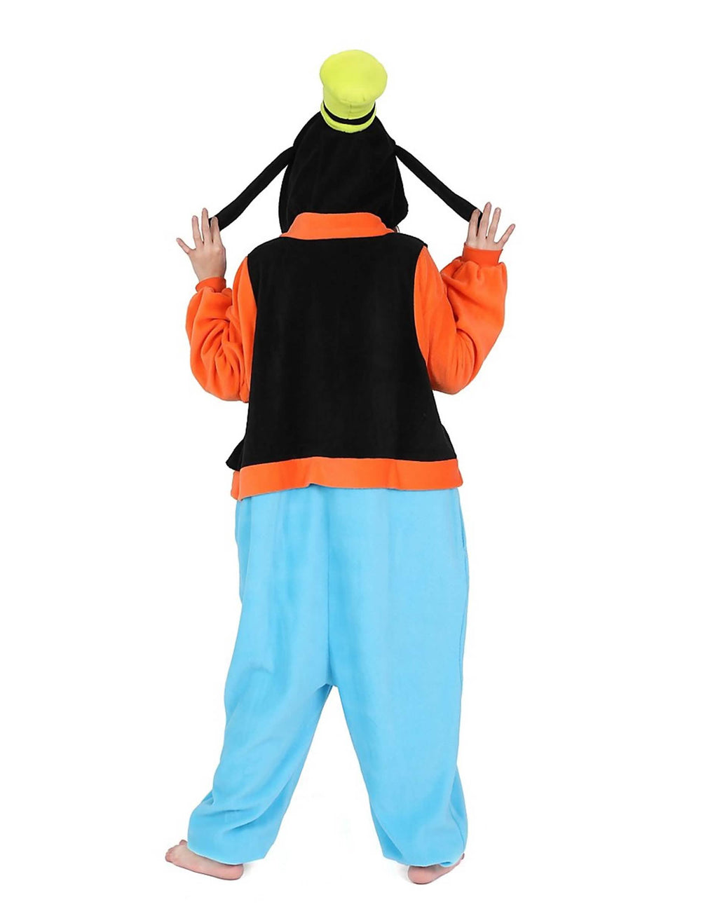 Stražnji pogled na kigurumi kombinezon Dingo za odrasli