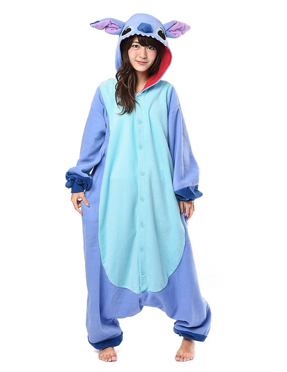 Kigurumi kombinezon Lilo i Stitch za odrasli plava i svijetloplava