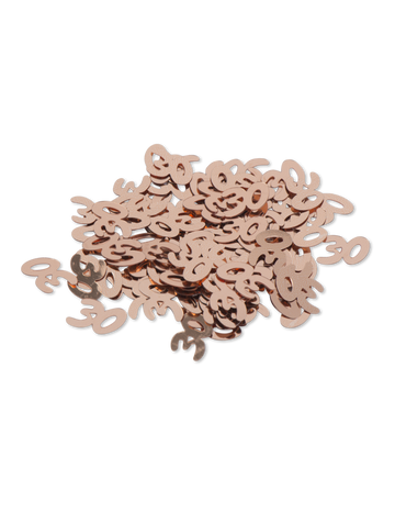 Stolni konfeti od ružičastog zlata za 30. obljetnicu, 17 g, svjetlucavi